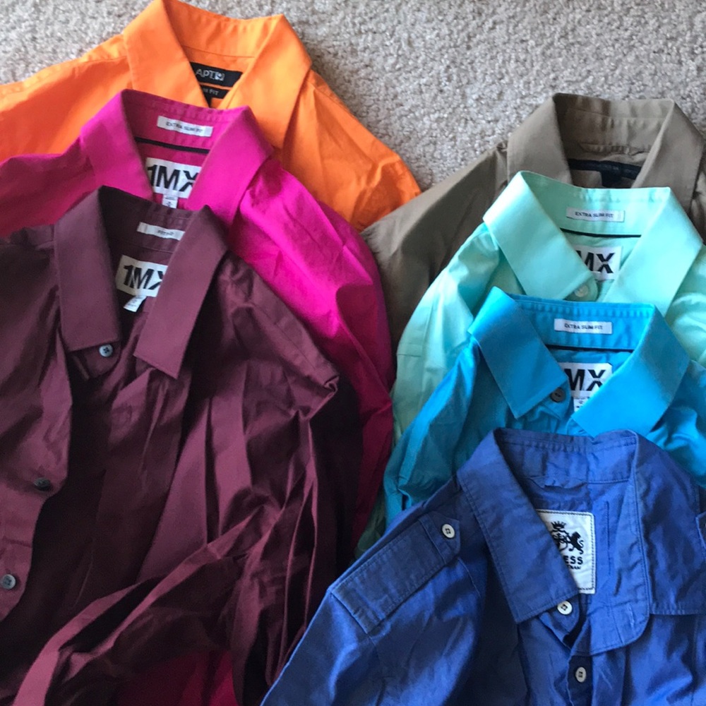 Lot of 7 EXPRESS button up 👔’s